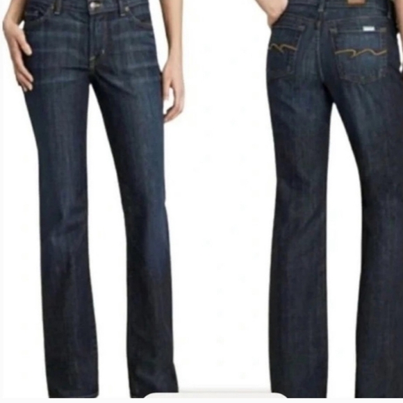 David Kahn Lauren Dark Wash Straight Leg Size 4 - Picture 3 of 14